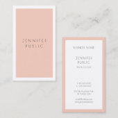 Modernes Einfaches Elegantes Minimalistisches Pers Visitenkarte (Vorne/Hinten)