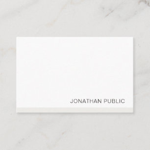 Modernes, einfaches, elegantes Template Beruflich Visitenkarte