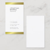 Modernes, einfaches, elegantes, weißes Template au Visitenkarte (Vorne/Hinten)