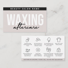 Modernes einfaches Entfernen der Aftercare Card-Ha Visitenkarte