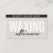 Modernes einfaches Entfernen der Aftercare Card-Ha Visitenkarte (Vorderseite)