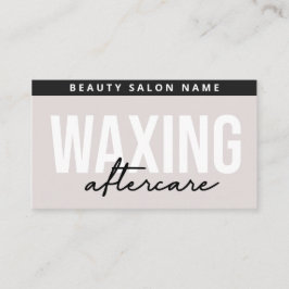 Modernes einfaches Entfernen der Aftercare Card-Ha Visitenkarte