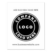 Modernes, einfaches Firmenlogo und Website benutze Gummistempel (Prägung)