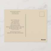 Modernes, einfaches Foto 4 Familienurlaub Postkarte (Rückseite)