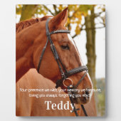 Modernes einfaches Foto Beileid Erinnern Memorial Fotoplatte (Vorderseite)