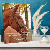 Modernes einfaches Foto Beileid Erinnern Memorial Fotoplatte (Seite)