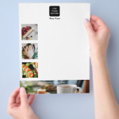 Modernes einfaches Foto Flyer (Hand)