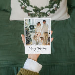 Modernes, einfaches Foto | Frohe Weihnachten<br><div class="desc">Modernes,  einfaches Foto | Frohe Weihnachten</div>