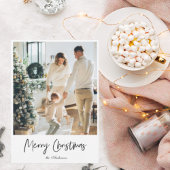 Modernes, einfaches Foto | Frohe Weihnachten