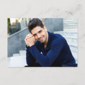 Modernes einfaches FOTO für den Goldenen Abschluss Dankeskarte (Rückseite)