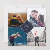 Modernes Einfaches Foto für Handschriften Einladung (Rückseite)