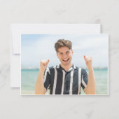 Modernes, einfaches Foto für Minimalistischen Absc Einladung (Rückseite)