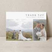 Modernes einfaches Foto Hochzeit W Note 3 Fotos Dankeskarte