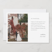 Modernes einfaches Foto Hochzeit W Note Multiphoto Dankeskarte (Rückseite)