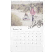 Modernes einfaches Foto mit 12 Monaten Laufzeit Kalender (Feb 2027)
