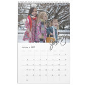 Modernes einfaches Foto mit 12 Monaten Laufzeit Kalender (Jan 2027)