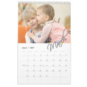 Modernes einfaches Foto mit 12 Monaten Laufzeit Kalender (Mär 2027)