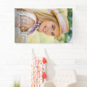 Modernes Einfaches Foto Personalisierter Abschluss Banner (Insitu)