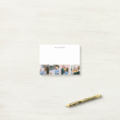 Modernes einfaches Foto Post-it Klebezettel (Auf Schreibtisch)