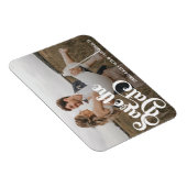 Modernes einfaches Foto Save the Date Magnet (Rechte Seite)