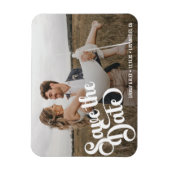 Modernes einfaches Foto Save the Date Magnet (Vertikal)