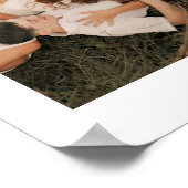 Modernes, einfaches Foto und Individuelle Name Poster (Ecke)