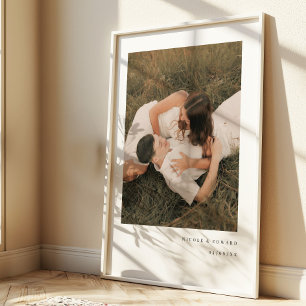 Modernes, einfaches Foto und Individuelle Name Poster