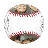 Modernes einfaches Foto "Worlds Best Daddy" Keepak Baseball (Rückseite)