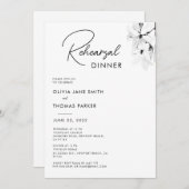 Modernes Einfaches Frühlingsfest Magnolia Probe Di Einladung (Vorne/Hinten)