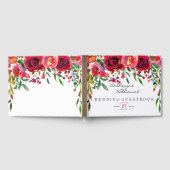 Modernes, einfaches Gästebuch für Hochzeiten in de (Voll)