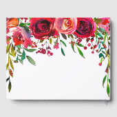 Modernes, einfaches Gästebuch für Hochzeiten in de (Rückseite)