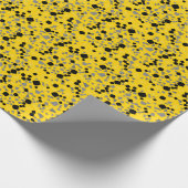 Modernes, einfaches Gelbes Terrazzo-Wrapping Paper Geschenkpapier (Ecke)