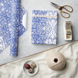 Modernes, einfaches geometrisches Fraktal Geschenkpapier
