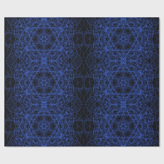 Modernes, einfaches geometrisches Fraktal Geschenkpapier (Flach)