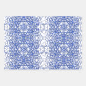 Modernes, einfaches geometrisches Fraktal Geschenkpapier Set (Vorderseite 3)