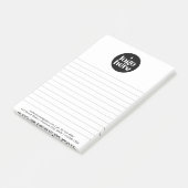 Modernes einfaches Geschäftslogo Post-it Klebezettel (angewinkelt)