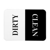 Modernes, einfaches Geschirrspülmagazin Magnet (Horizontal)