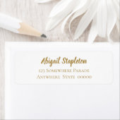 Modernes einfaches Gold- und Weißrücksendesiegel (Insitu)