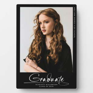 Modernes, einfaches Graduate Foto Handgeschriebene Fotoplatte