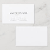 Modernes, einfaches Grafikdesign Schlicht Beruflic Visitenkarte (Vorne/Hinten)