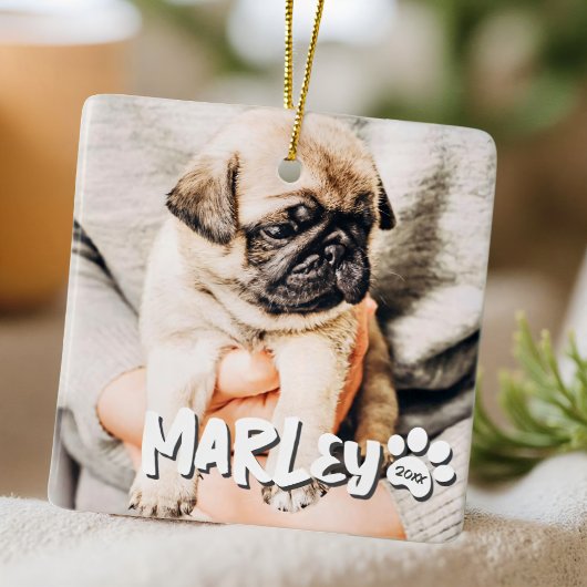 Modernes, einfaches Grunge Foto Keramikornament