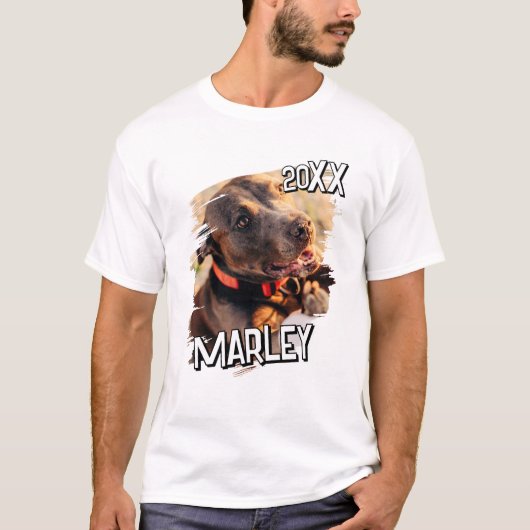 Modernes, einfaches Grunge Foto T-Shirt (Vorderseite)