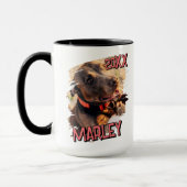 Modernes, einfaches Grunge Foto Tasse (Links)