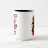 Modernes, einfaches Grunge Foto Tasse (Zentrum)