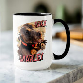 Modernes, einfaches Grunge Foto Tasse