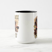 Modernes, einfaches Grunge Foto Tasse (Zentrum)