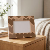 Modernes, einfaches Herzdesign Geätzte Rahmen