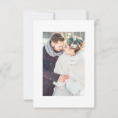 Modernes einfaches Hochzeitsfest-Foto Dankeskarte (Rückseite)