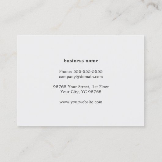 Modernes, einfaches Holzhellgraues Interieur Visitenkarte (Rückseite)