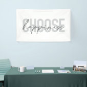 Modernes, einfaches, inspirierendes "Choose Happin Banner (Messeveranstaltung)